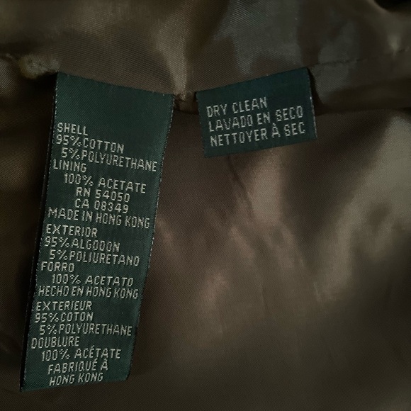 NWOT Lauren by Ralph Lauren (green label) utility cropped jacket - Picture 5 of 6